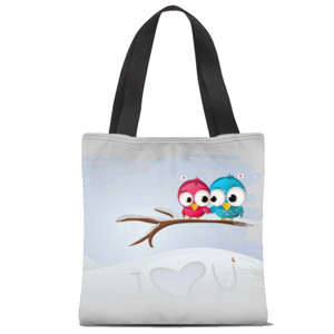 Tas Tote Fullprint Tas Belanja Love deh