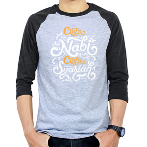 Kaos Raglan Hodie Cinta Nabi Cinta Sariah