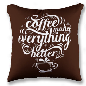 Bantal  Coffee Quote