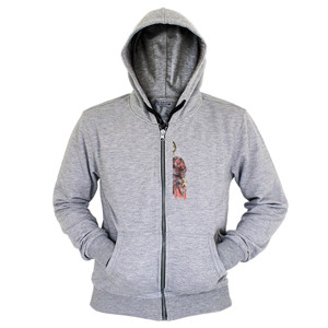Hoodie Zipper Abstrak
