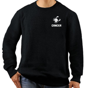 Jaket Sweater Zodiak Cancer Logo - White Exclusive