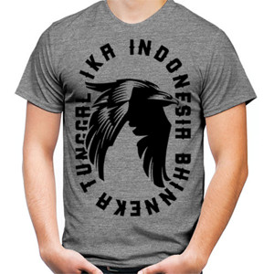 Kaos INDONESIA BHINNEKA TUNGGAL IKA merah