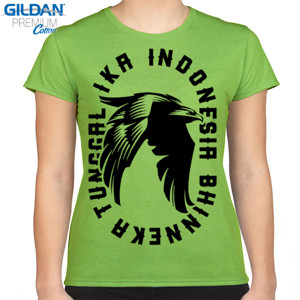 Kaos INDONESIA BHINNEKA TUNGGAL IKA merah