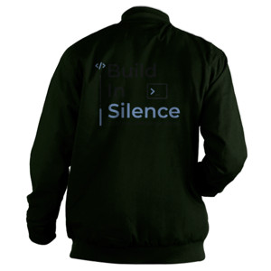 Jaket Bomber Build In Silence - Silent Coder Edition