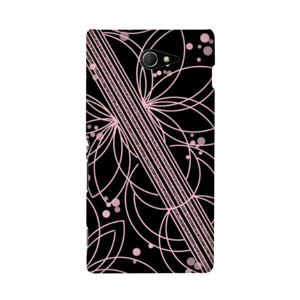 softcase black pink flower Casing HP