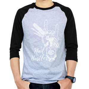 Kaos Raglan Nail Hustler - 1