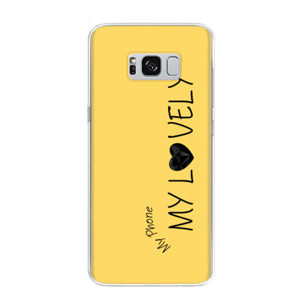 Softcase iphone Elegan Tipografi MY LOVELY Yellow Casing HP