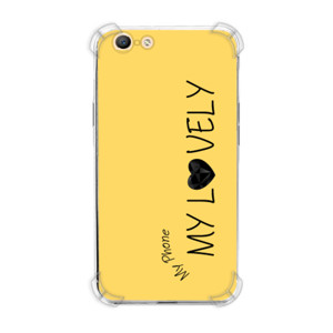 Casing HP Softcase iphone Elegan Tipografi MY LOVELY Yellow