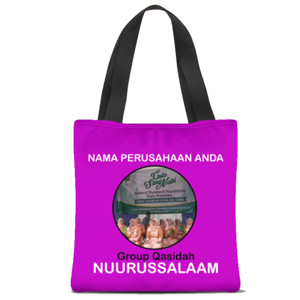 Tas Tote Fullprint Qosidah nuurussalaam