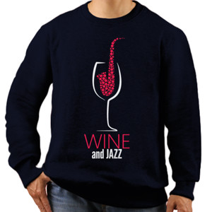 Jaket Sweater Wine And Jazz