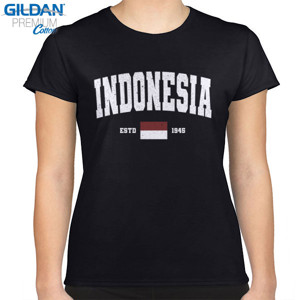 Kaos Indonesia (vintage - grunge) - Wanita