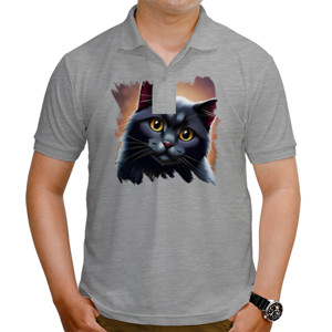 Kaos Polo Siapa bilang kucing hitam seram?