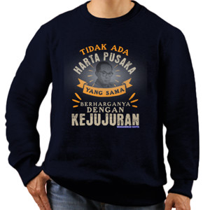 Jaket Sweater Bung Hatta Quote