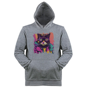 Jaket Hoodie Kucing Grunge