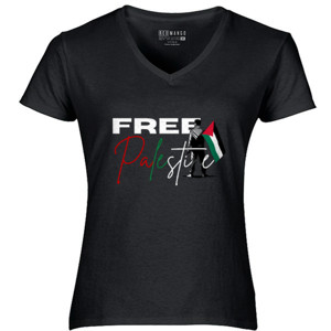 Kaos kaos lengan pendek palestina free palestine 