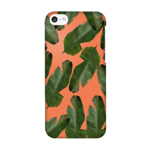 Banana Leaves Pink - iPhone 5c Casing HP