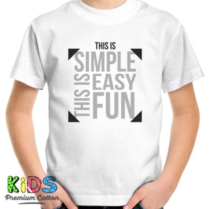 Kaos Wanita This is Simple Easy Fun