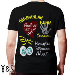 Kaos Baju Tentang Kehidupan Didunia dan Akhirat