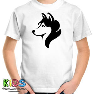 Kaos Black Siberian Husky