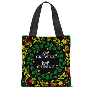 Tas Tote Fullprint Grow & Shine