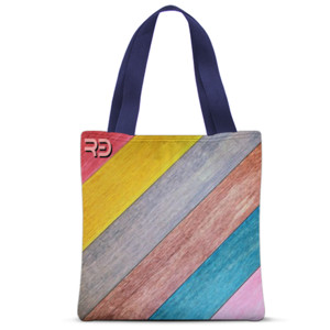 Tas Tote Fullprint Tas Kanvas Colourfull RB