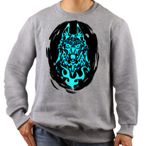 Jaket Sweater Wolf Art @LifeLine