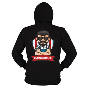 Hoodie Zipper BARBERMAN by GG Honey