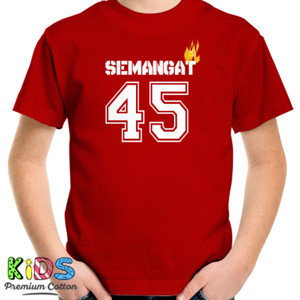Kaos SEMANGAT 45 TULISAN PUTIH