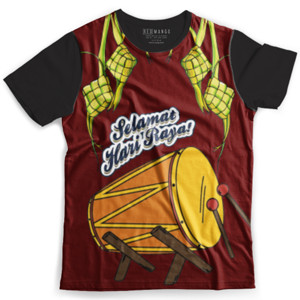 Kaos Fullprint Baju Kaos Lebaran Ketupat