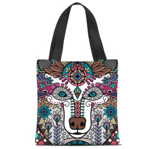 Tas Tote Fullprint BEAR ORNAMENT