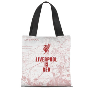 Tas Tote Fullprint Liverpool Is Red