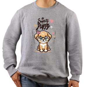 Jaket Sweater Tampilan Pintar dari Si Puppy Lucu!