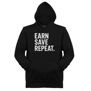 Jaket Hoodie KAOS FOREX EARN SAVE REPEAT TRADING FOREX