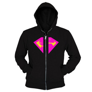 Hoodie Zipper Super Mama