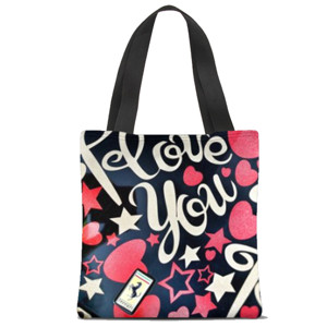 Tas Tote Fullprint I love you