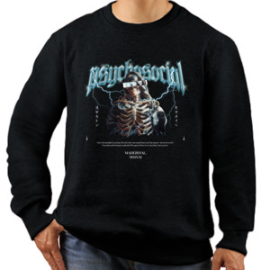 Jaket Sweater Psychosocial Black 