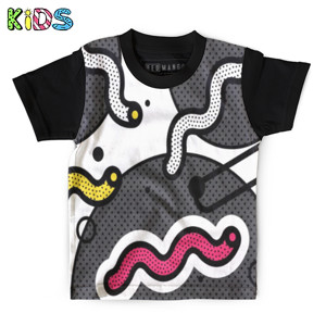 Kaos Anak Full-Print Neo memphis background 5