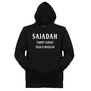 Jaket Hoodie Sajadah Tempat Curhat Segala Masalah