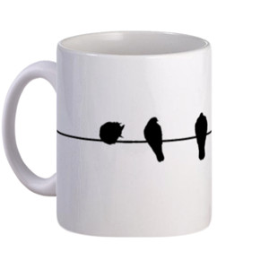 Mug Burung bertengger