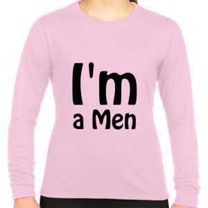 Kaos Kaos Teks I Am a Men