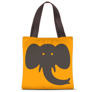 Tas Tote Fullprint Elephant