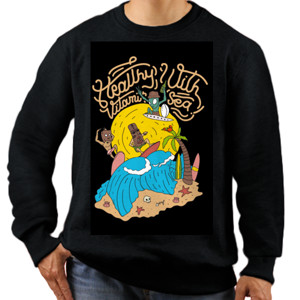 Jaket Sweater Surfing Alien