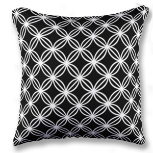 Bantal Sofa Pola Batik Hitam - Customic47