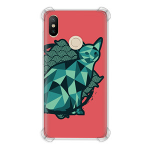 Casing HP Geometric Watery Color Cat