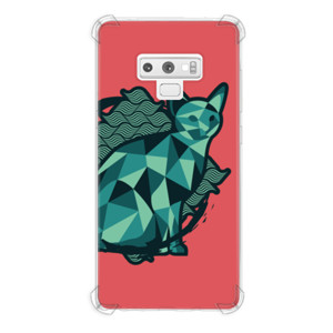 Casing HP Geometric Watery Color Cat