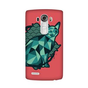 Geometric Watery Color Cat Casing HP