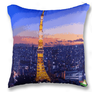 Bantal Bantal Tokyo Tower - Pixel Edition