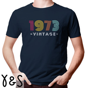 Kaos Kaos Pria Lengan Pendek - 1973 Vintage