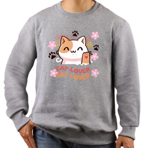 Jaket Sweater KAOS - CAT LOVER