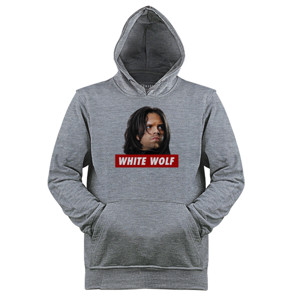 Jaket Hoodie Kaos Bucky White Wolf